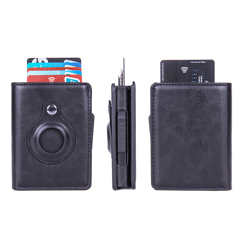 RFID Men's wallet with air tag pouch