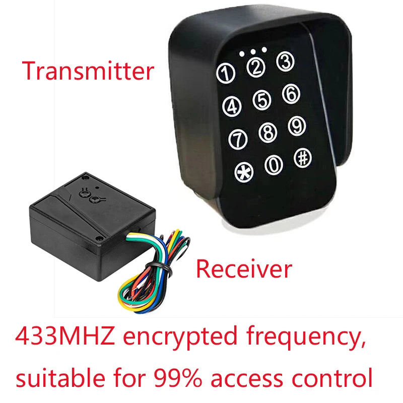 GALO Touch Panel Wireless Keypad Two Channels Waterproof Keyboard For Swing Gate Opener / 500KG PKM Sliding Gate Opener