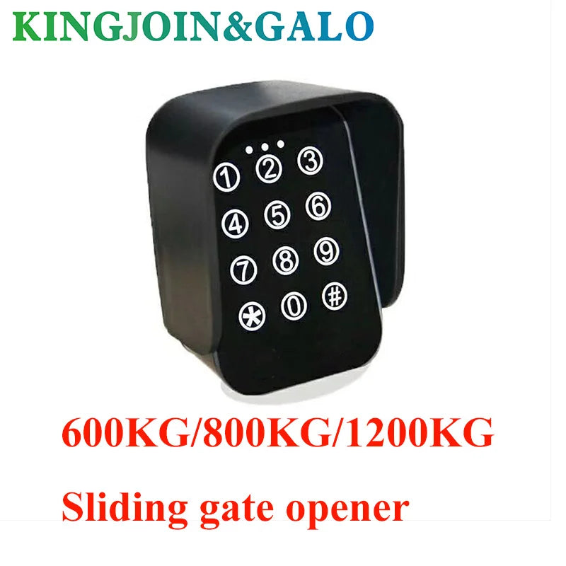 GALO Touch Panel Wireless Keypad Two Channels Waterproof Keyboard For Swing Gate Opener / 500KG PKM Sliding Gate Opener