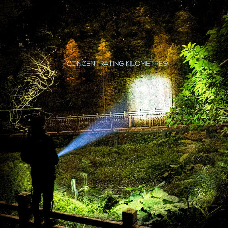 Rechargeable Zoom Super Strong Flashlight
