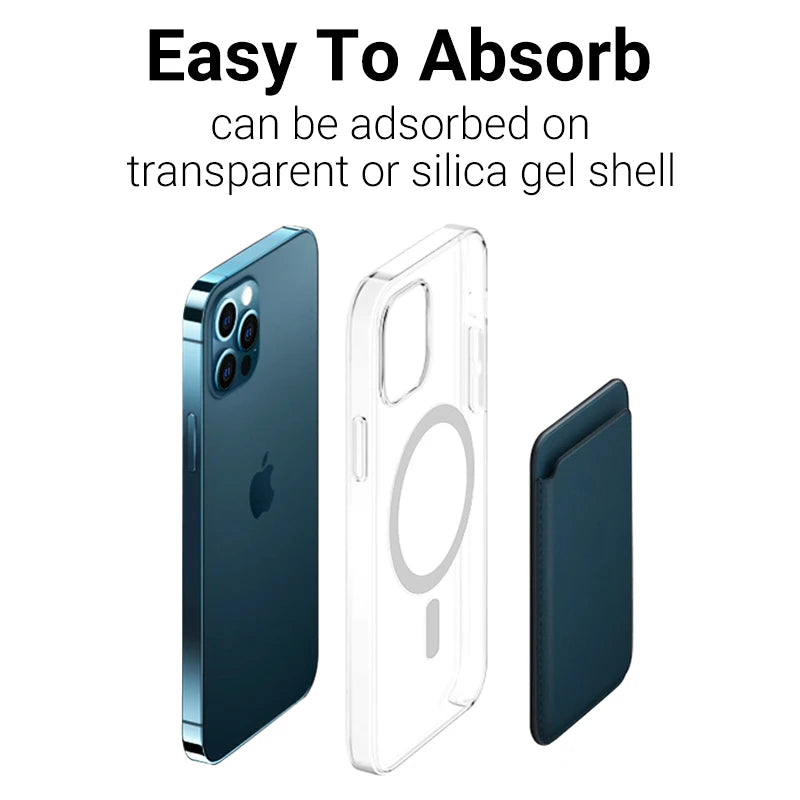Magsafe Magnetic Card Holder For iPhone 13 11 12 Pro MAX mini wallet