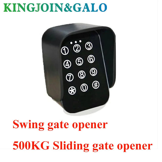 GALO Touch Panel Wireless Keypad Two Channels Waterproof Keyboard For Swing Gate Opener / 500KG PKM Sliding Gate Opener