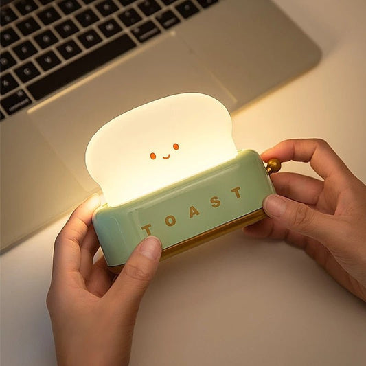 Cute Bread Maker Silicone Lamp Night Light